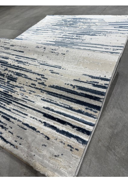 Laura Koleksiyonu Koridor Mutfak Yatak Odası Halısı Makine Dokuma Saçaksız Mavi Gri Yolluk fiyatları