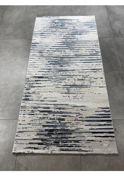 Laura Koleksiyonu Koridor Mutfak Yatak Odası Halısı Makine Dokuma Saçaksız Mavi Gri Yolluk indirimleri