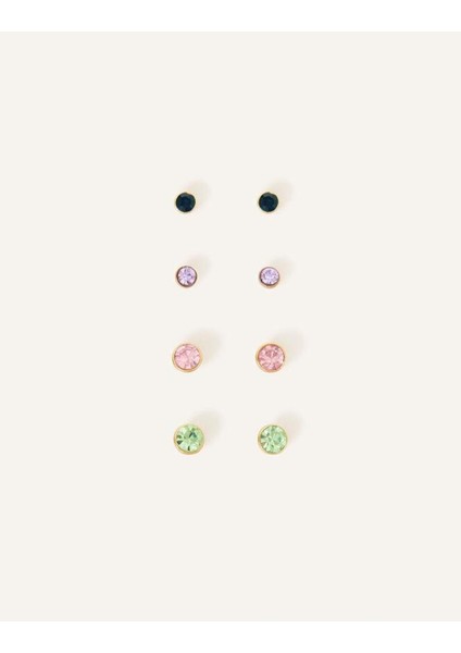 Z 4x Multı Stud Set Gold