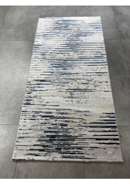 Laura Koleksiyonu Koridor Mutfak Yatak Odası Halısı Makine Dokuma Saçaksız Mavi Gri Yolluk modelleri