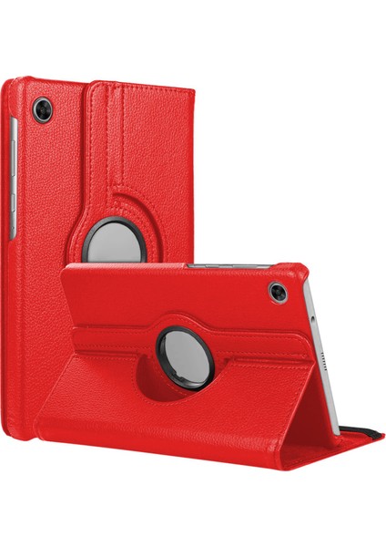 Samsung Galaxy Tab S10 Lite Kılıf 360 Rotating Stand Deri Kırmızı