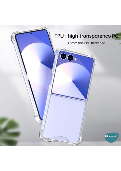 Samsung Galaxy Z Flip 7 Kılıf Shock Absorbing Şeffaf fiyatları
