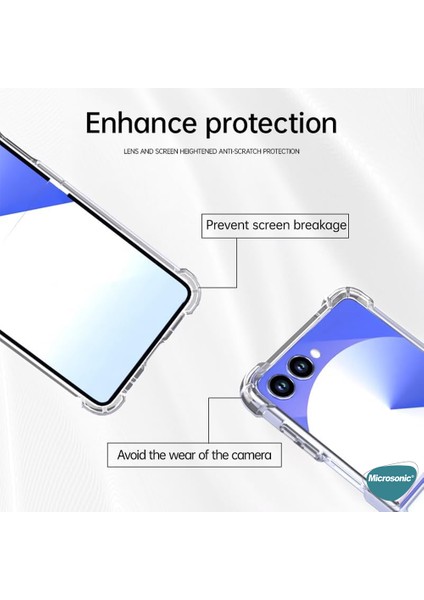 Samsung Galaxy Z Flip 7 Kılıf Shock Absorbing Şeffaf modelleri