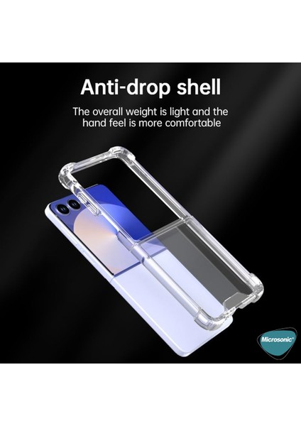 Samsung Galaxy Z Flip 7 Kılıf Shock Absorbing Şeffaf fırsatları
