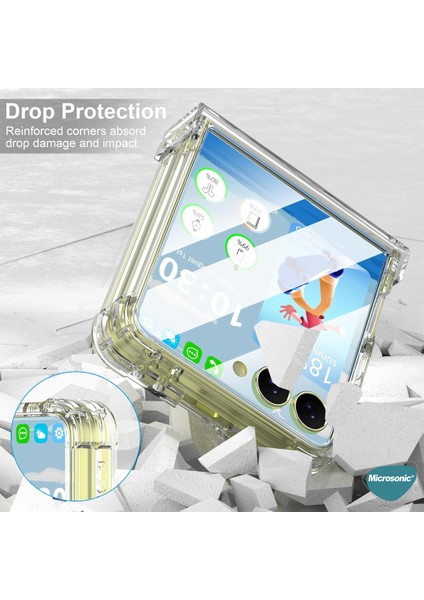 Samsung Galaxy Z Flip 7 Kılıf Shock Absorbing Şeffaf