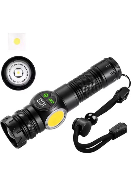 9 Mod Şarjlı Kamp Lambası El Feneri WT-704