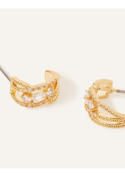 Z Sparkle Stone Hoop Gold fiyatları