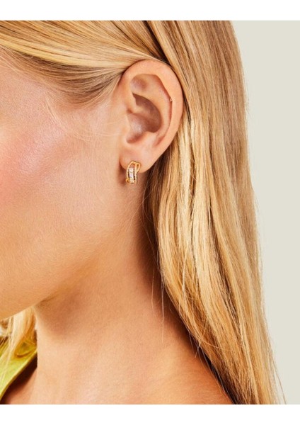 Z Sparkle Stone Hoop Gold modelleri