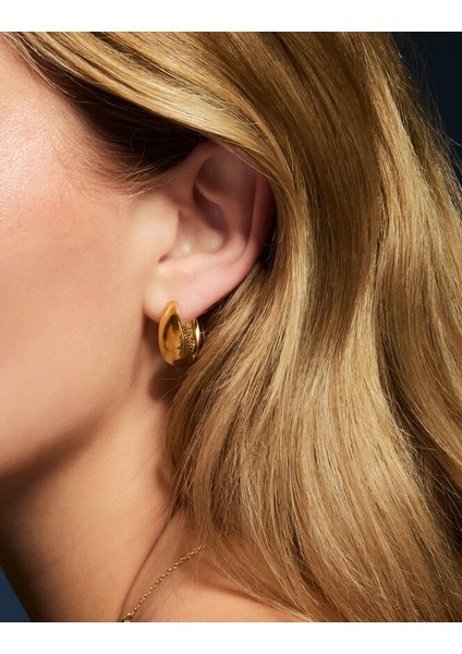 Z Chunky Küpe Altın Kaplama indirimleri