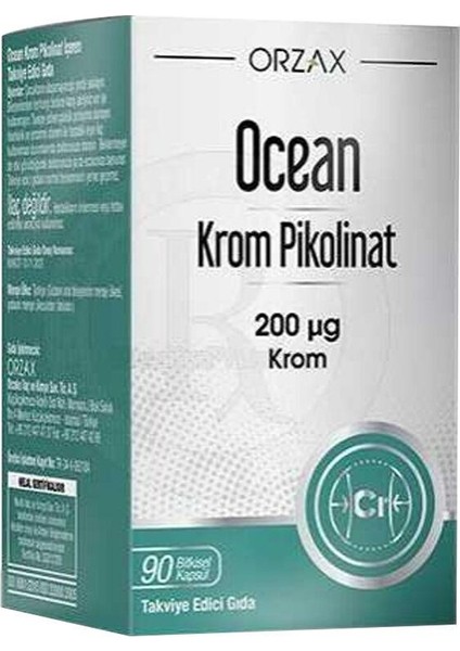 Orzax Ocean Krom Pikolinat 90 Bitkisel Kapsül - Diş Beyazlatıcı Köpük Hediye