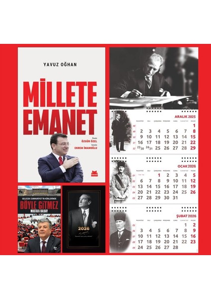 Millete Emanet ve Böyle Gitmez - Istikbal Ajanda - Imza Duvar Takvimi