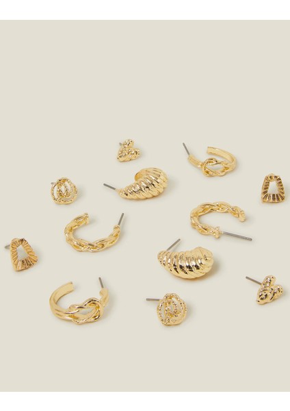 Halka Inicili Küpe Set x 6 fiyatları