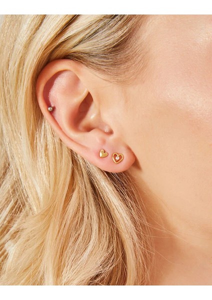 Kalp Küpe Set x 2 modelleri