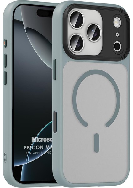 Apple iPhone 17 Pro Max Kılıf Epicon Magsafe Gri