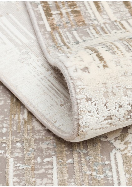 Fresco Xw Fs 36 Krem Bej - Işıltılı Dokuma Bambu Viskon Salon Halısı