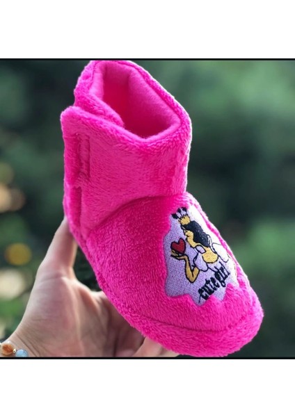 Kız Çocuk Cırt Cırtlı Panduf Sindirella Figürlü Yumuşak Esnek Kaydırmaz Taban Anaokulu Kreş Ev Ayakkabısı fiyatları