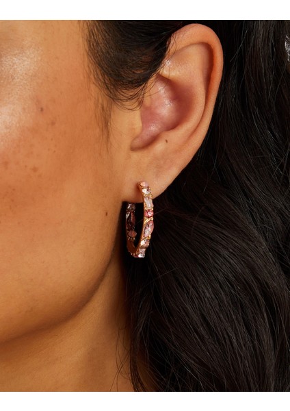 Taşlı Halka Küpe modelleri