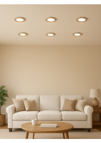 Akik 7W 450LM 3200K Krom Kasa Günışığı Spot Lamba CT-5252-G modelleri