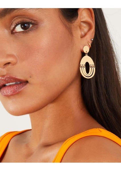 Oval Metal Cut Out D Gold modelleri