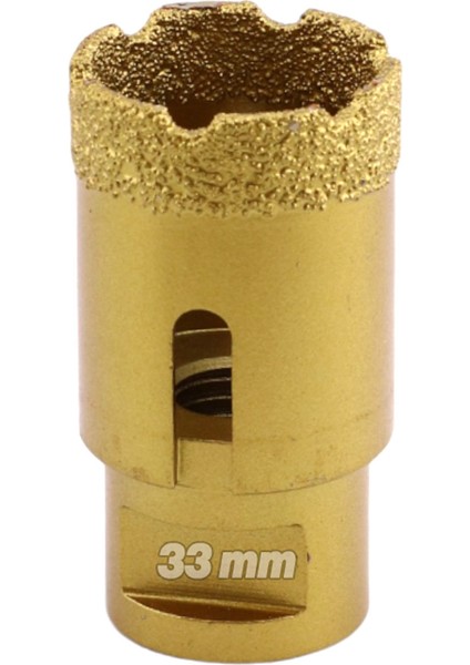 33 mm Elmas Kaplamalı Granit Mermer Fayans Seramik Delici Matkap Uyumlu Uzun Ömürlü Güçlü Kesici Uç