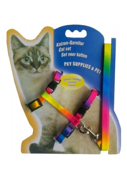 Multicolor Kedi Tasması