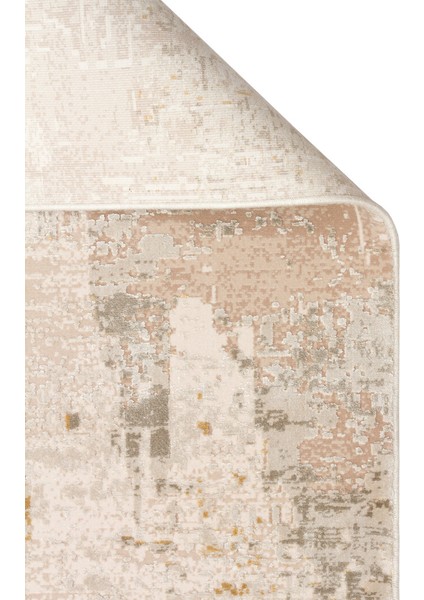 Fresco Xw Fs 34 Krem Altın - Işıltılı Dokuma Bambu Viskon Salon Halısı