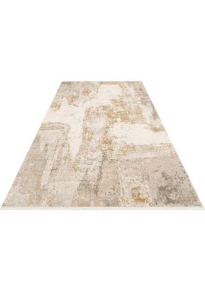 Fresco Xw Fs 34 Krem Altın - Işıltılı Dokuma Bambu Viskon Salon Halısı indirimleri