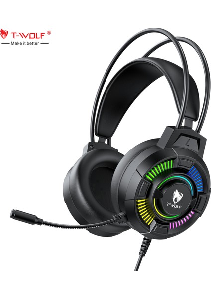 Siyah 7.1 Ses Rgb Ergonomik Tasarım 1.sınıf Sünger Gaming Oyuncu Kulaklık