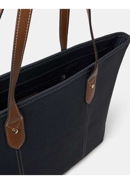 Colour Block Omuz Çantası Lacivert modelleri