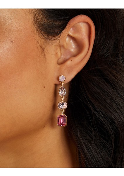 Sallantılı Küpe Pembe modelleri