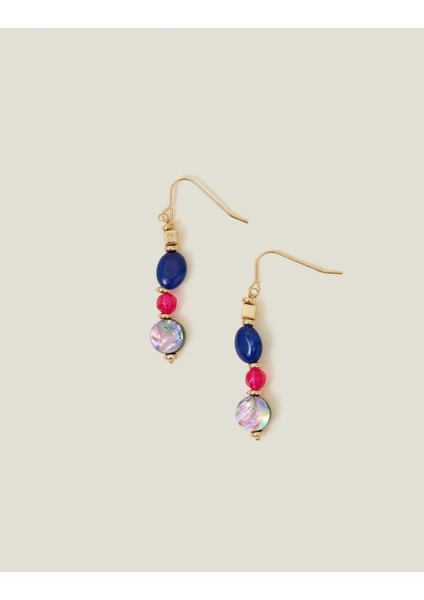 Mıxed Bead Drop Er Blue