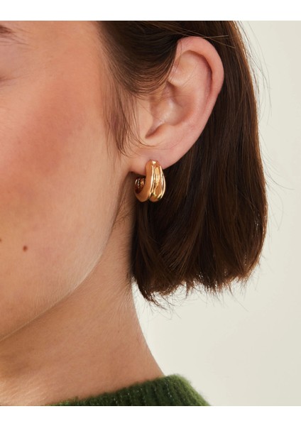 Double Mini Halka Küpe