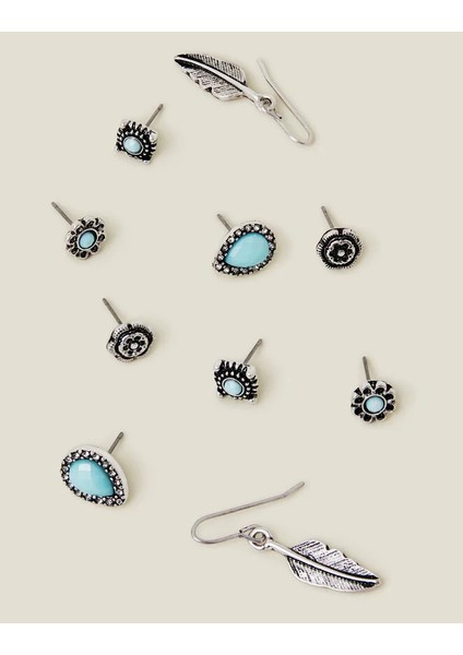 Tüylü Küpe Seti x 5 fiyatları