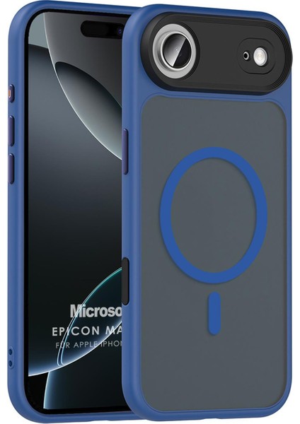Apple iPhone 17 Air Kılıf Epicon Magsafe Lacivert