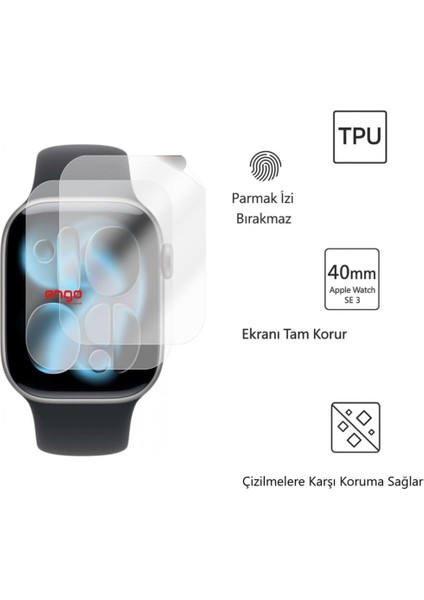 Apple Watch Series 11 42MM Tpu Ekran Koruyucu 2'li Şeffaf modelleri