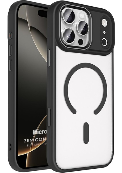Apple iPhone 17 Pro Kılıf Zenicon Magsafe Siyah