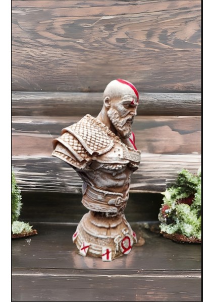 God Of War Kratos Figürü 20 cm Mermerit Biblo