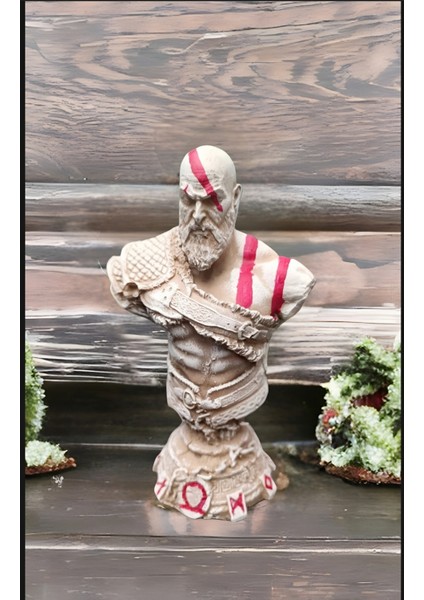 God Of War Kratos Figürü 20 cm Mermerit Biblo