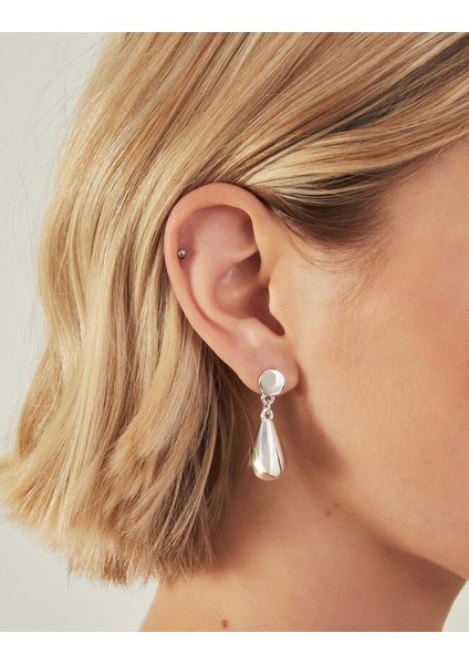 Chunky Damla Küpe Silver modelleri