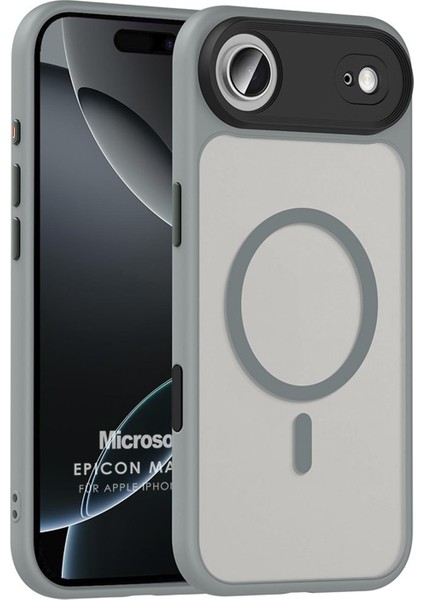 Apple iPhone 17 Air Kılıf Epicon Magsafe Gri