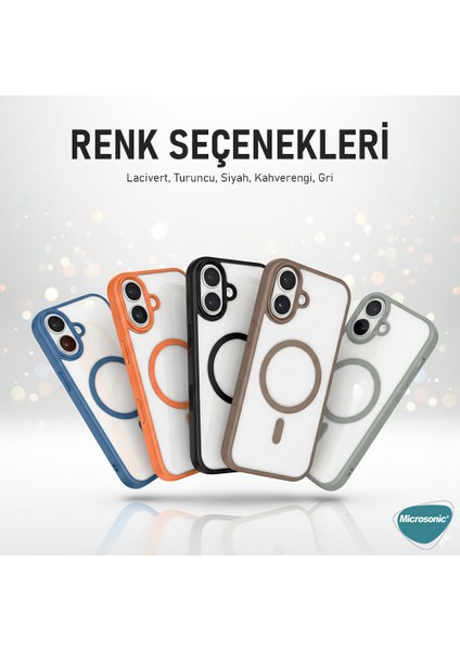 Apple iPhone 17 Kılıf Zenicon Magsafe Turuncu