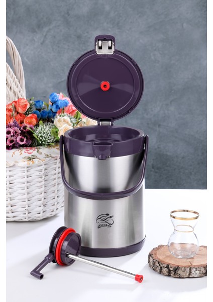 2.5 Litre Çift Kat Paslanmaz Çelik Termos(Ev, Iş Yeri, Restoran, Otel, Piknik ve Organizasyonlar) modelleri