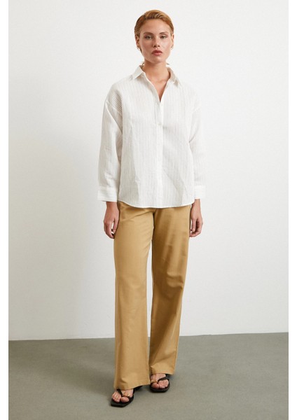 Simetrik Çizgili Gömlek Taş fiyatları