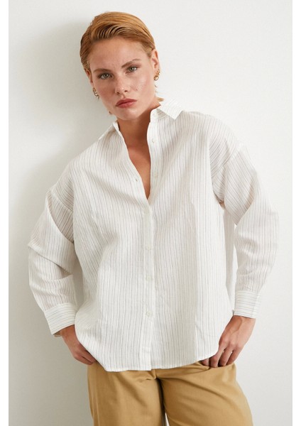 Simetrik Çizgili Gömlek Taş modelleri