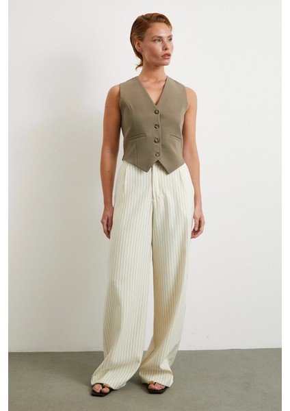 Astarlı Kuplu Yelek Haki fiyatları