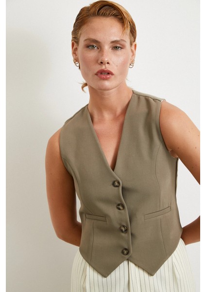 Astarlı Kuplu Yelek Haki modelleri