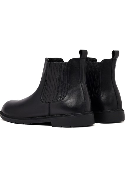 Erkek Siyah Deri Chelsea Bot 25WFD702118