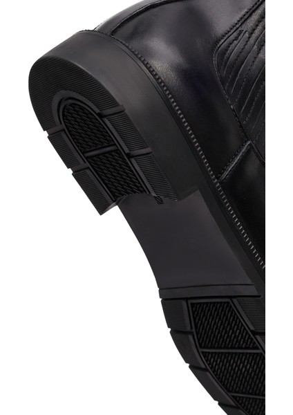 Erkek Siyah Deri Chelsea Bot 25WFD702118