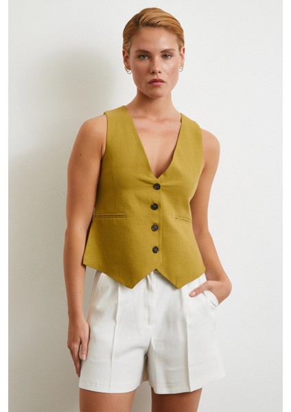 Piliseli Cepli Şort Ekru modelleri