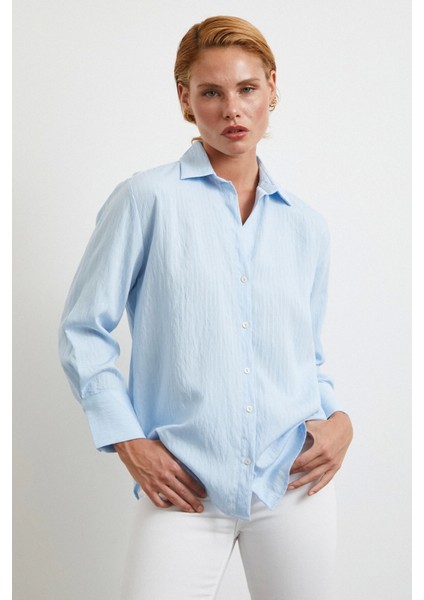 Paralel Çizgili Gömlek Mavi fiyatları